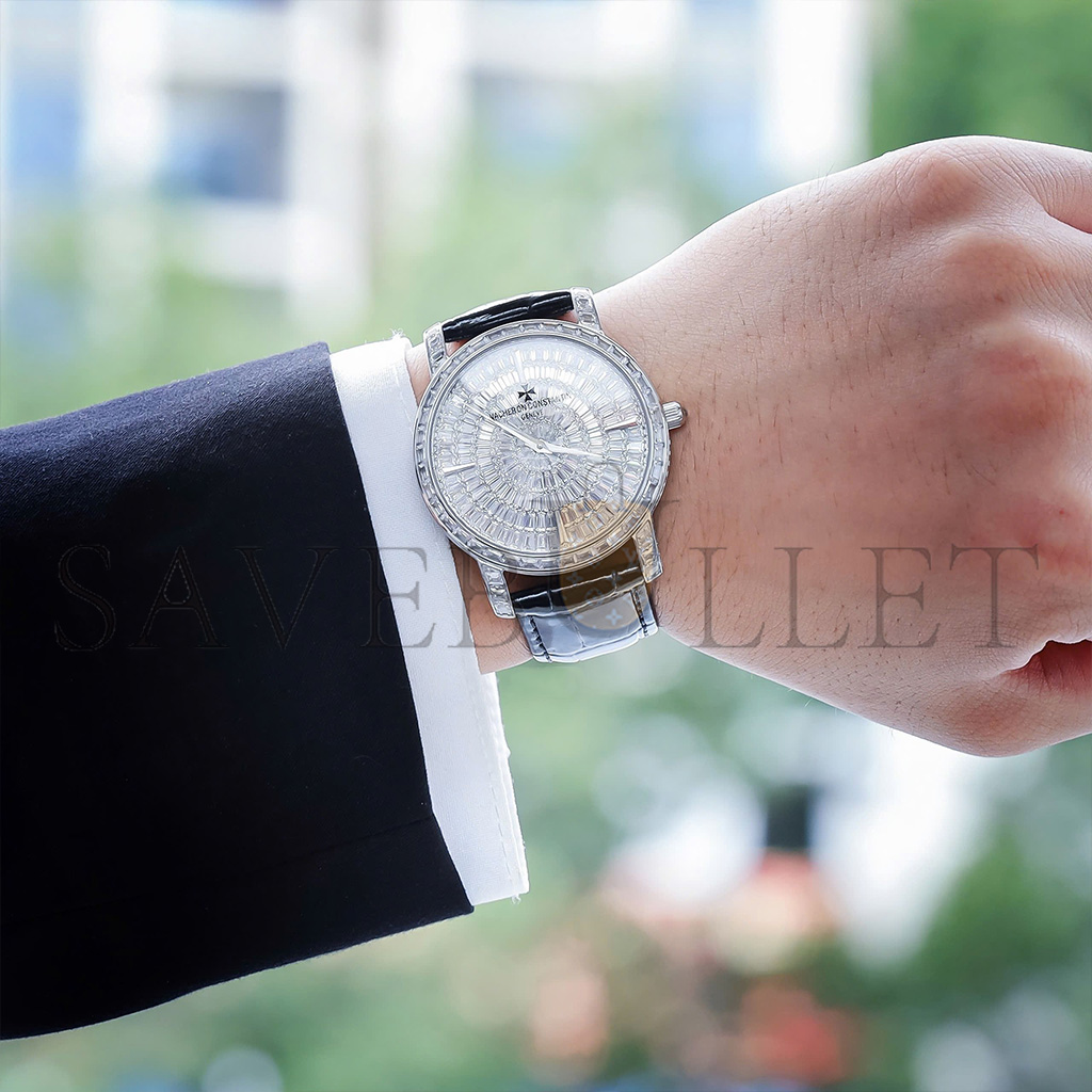 vacheron Co*sta*t*n white gold watch 81180/000g-9117